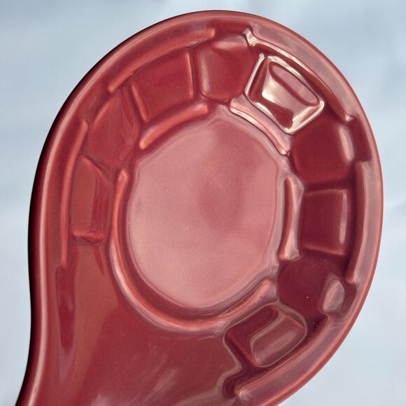 Longaberger Ceramic Spoon Rest in Paprika - Picture 3 of 6